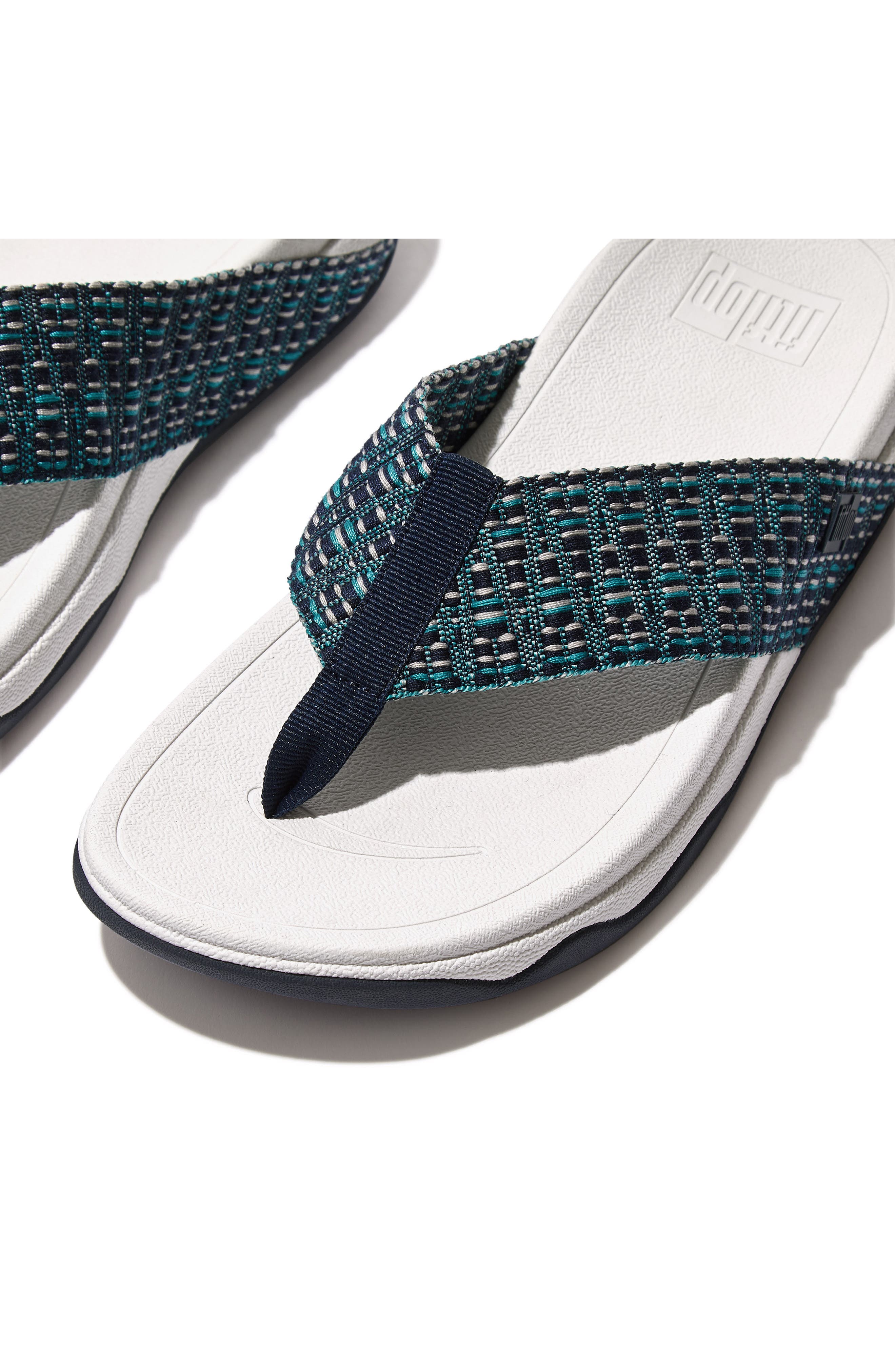 FitFlop Surfa Geo Webbing Flip Flop, Alternate, color, 