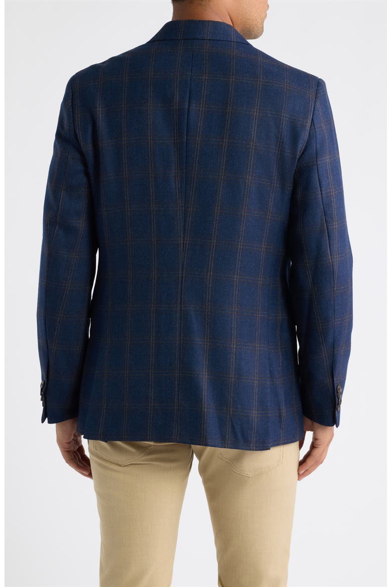 Townsend Wool Sport Coat, Alternate, color, NAVY BROWN PLAID