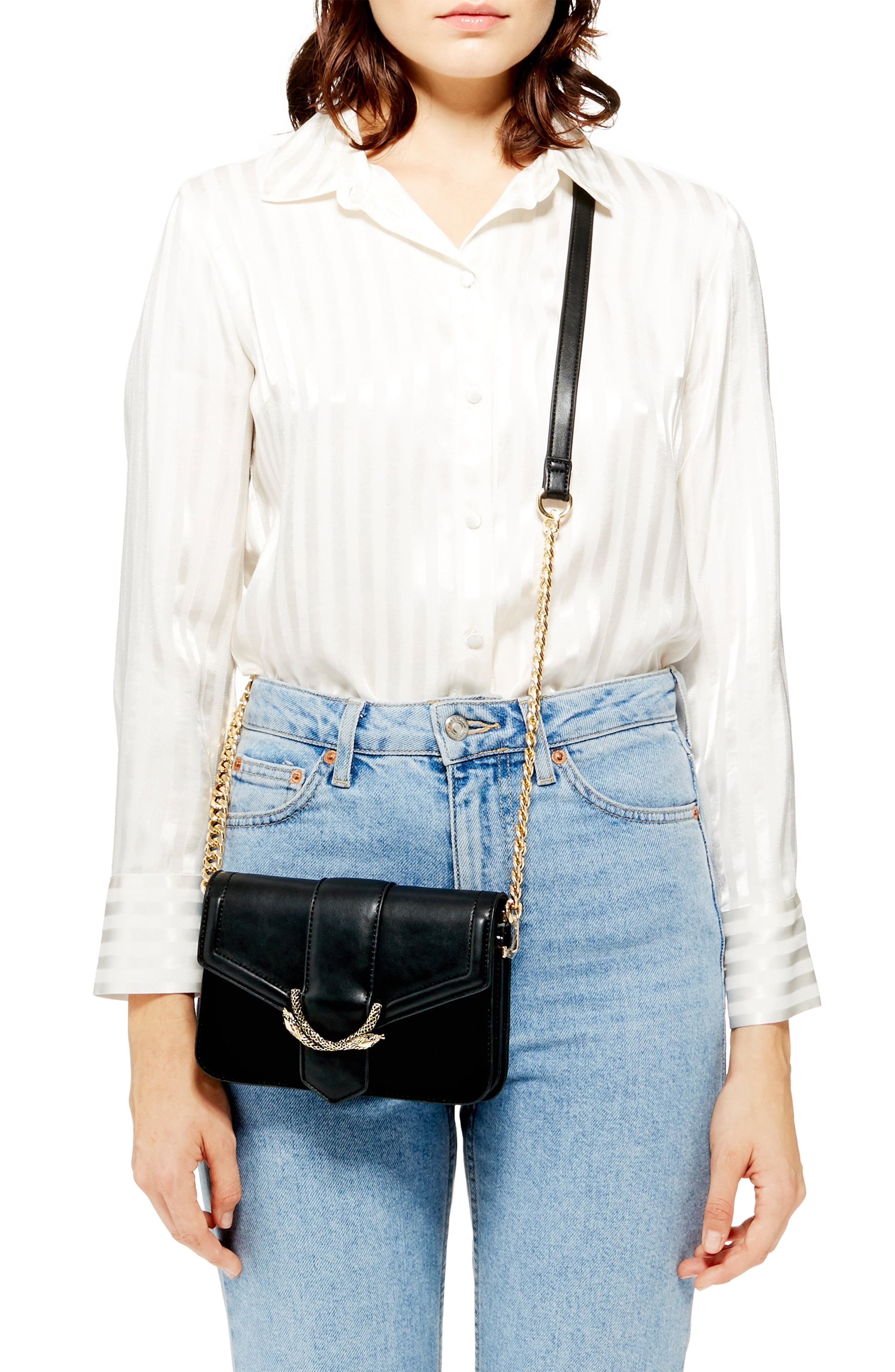 Topshop Sela Crossbody Bag, Alternate, color, 
