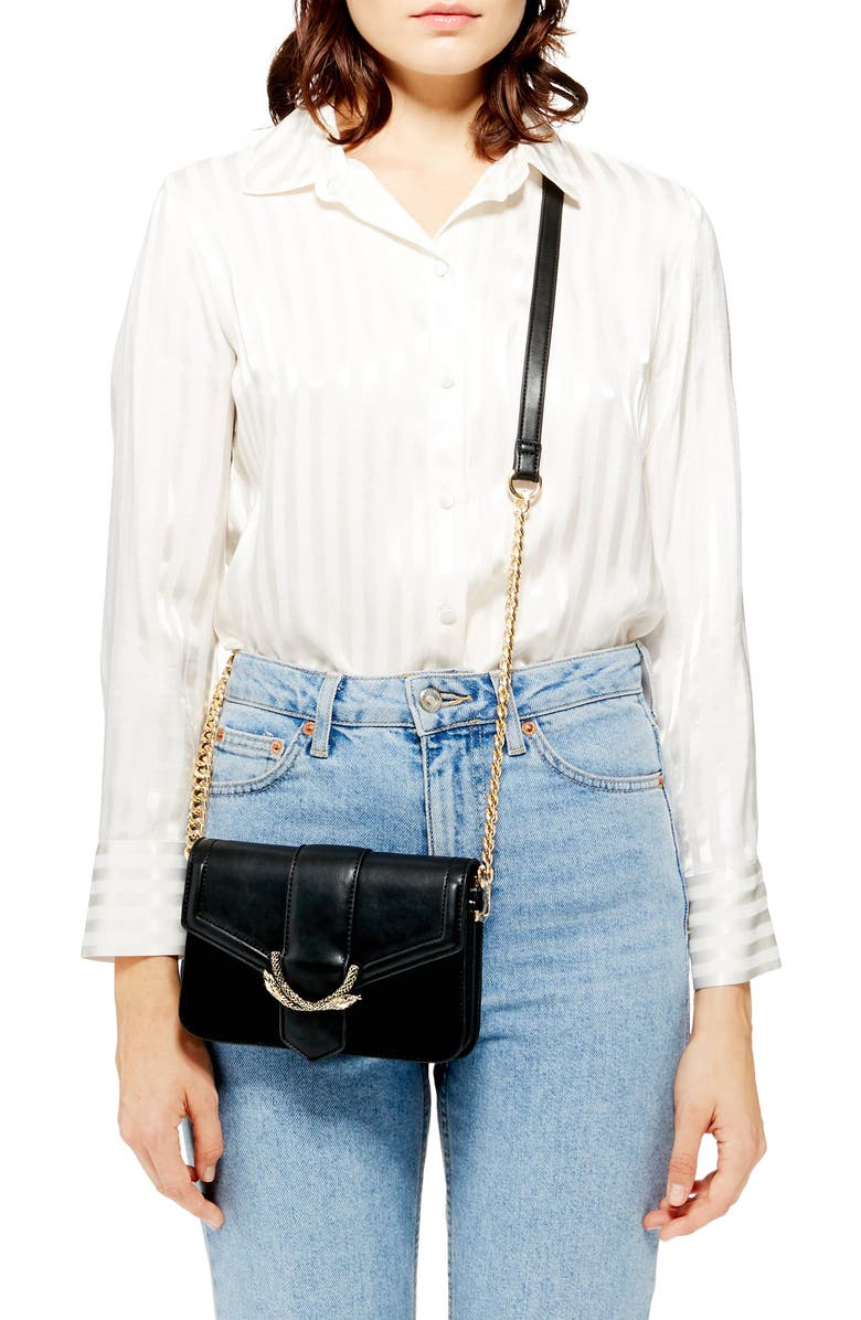 Topshop Sela Crossbody Bag, Alternate, color,