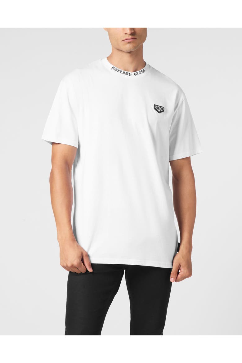 T-Shirt Round Neck Ss Philipp Plein Tm Men, Main, color, white