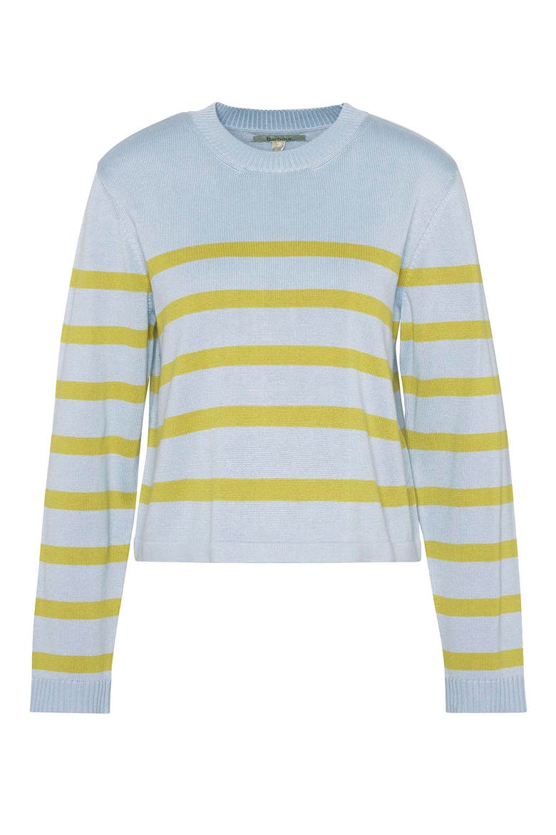 Bronya Stripe Cotton Blend Sweater, Alternate, color, BREEZE BLUE