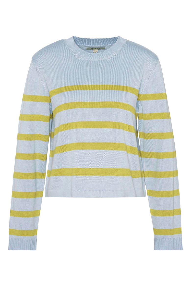 Barbour Bronya Stripe Cotton Blend Sweater, Alternate, color, Breeze Blue