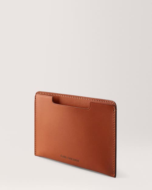Carl Friedrik Easton Passport Holder In Cognac