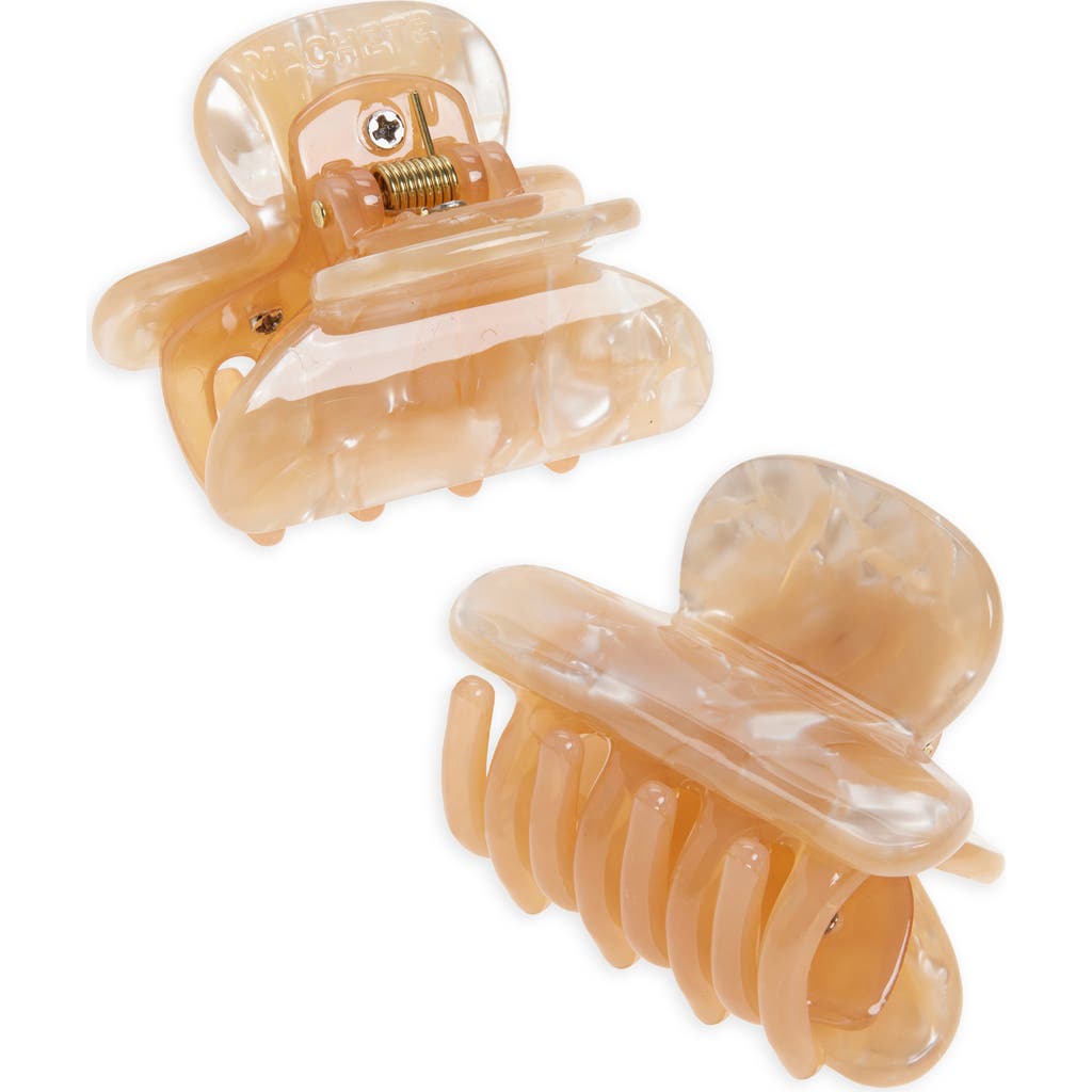 Machete 2-pack Heirloom Claw Clips In Peach Shell