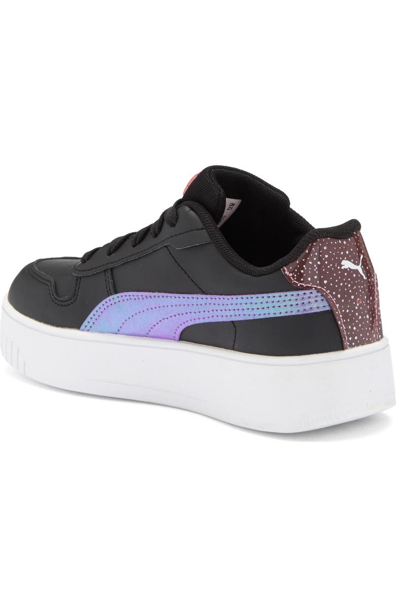 PUMA Kids' Carina 3.0 Blurry Dream Platform Sneaker, Alternate, color, Puma Black-Lavender Alert-Pink