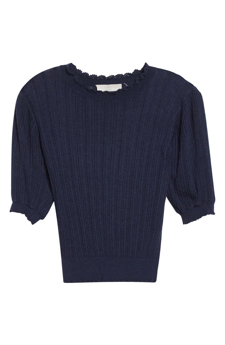 Ulla Johnson Gemma Rib Top, Alternate, color, Midnight