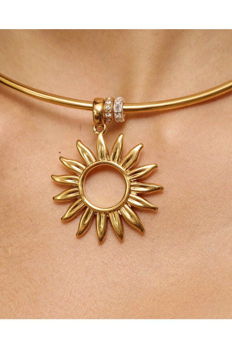 Desert Heat Choker, Alternate, color, Gold