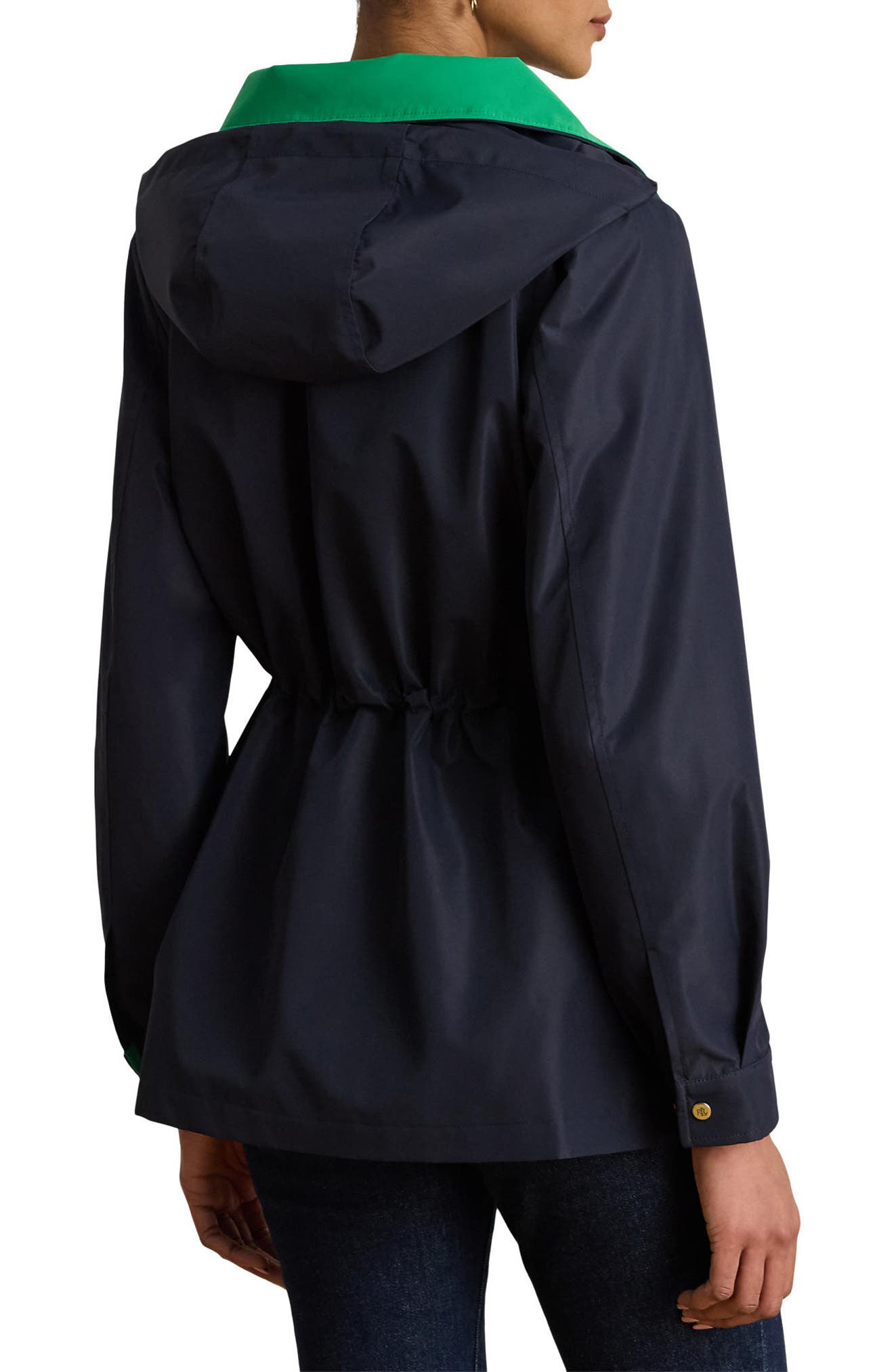 Женские куртки Lauren Ralph Lauren Hooded Contrast Trim Windbreaker — фото 2
