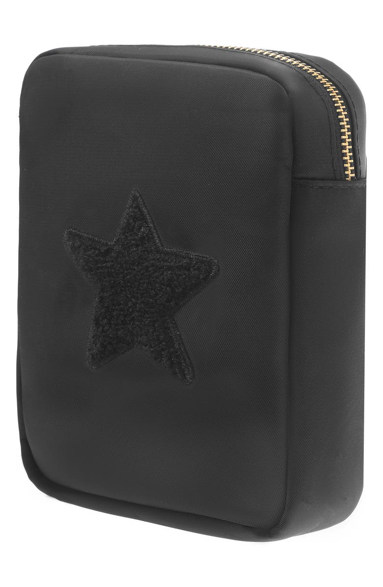 Bloc Bags Mini Star Cosmetics Bag, Alternate, color, Black/ Black