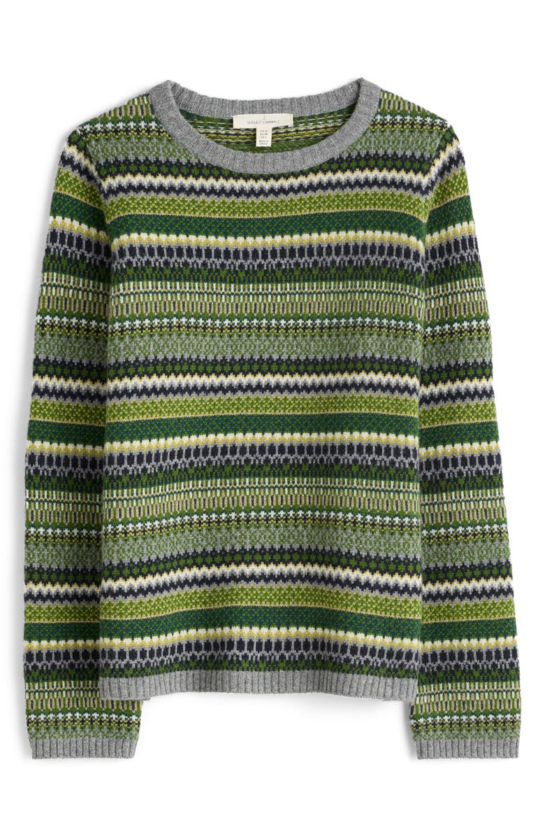 Seasalt Cornwall Percella Cove Fair Isle Merino Wool Blend Sweater, Alternate, color, 