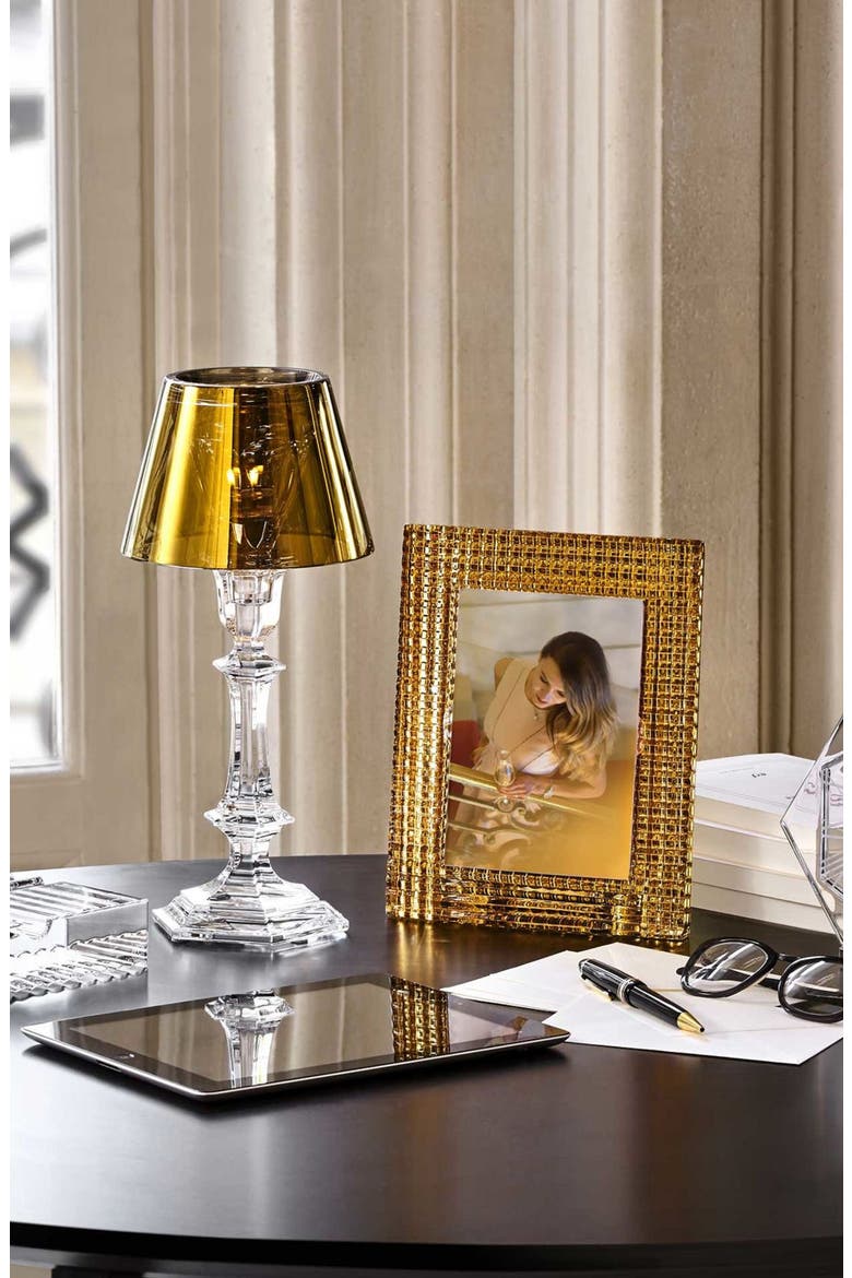 Eye Gold & Lead Crystal Picture Frame, Alternate, color, GOLD