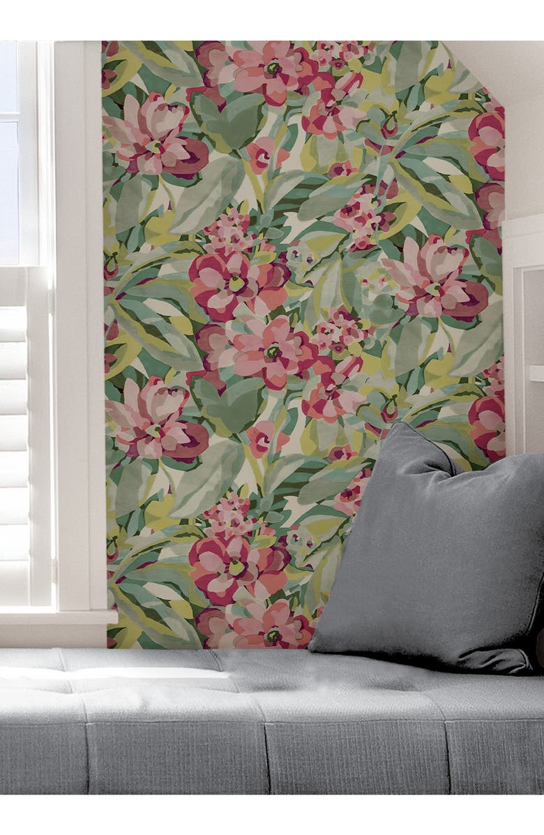 Wallpops Belles Fleurs Peel & Stick Wallpaper, Alternate, color, Pink