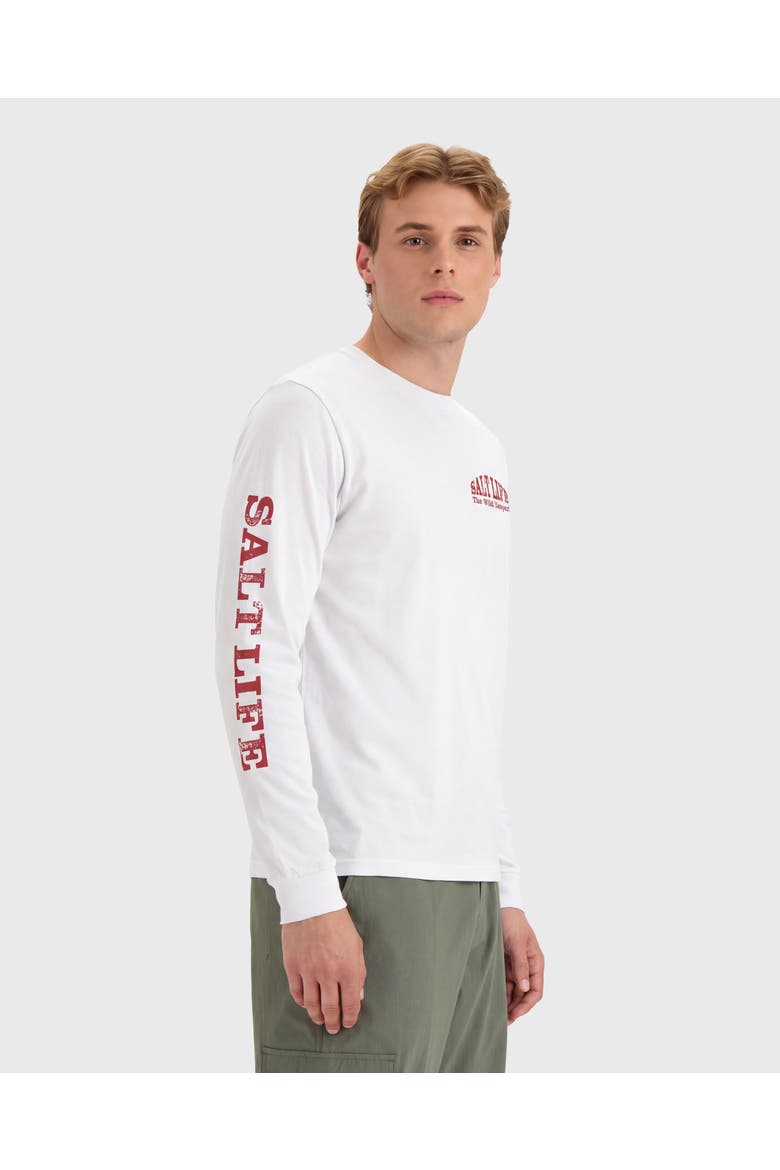 Respect the Wild Long Sleeve Tee, Alternate, color, WHITE