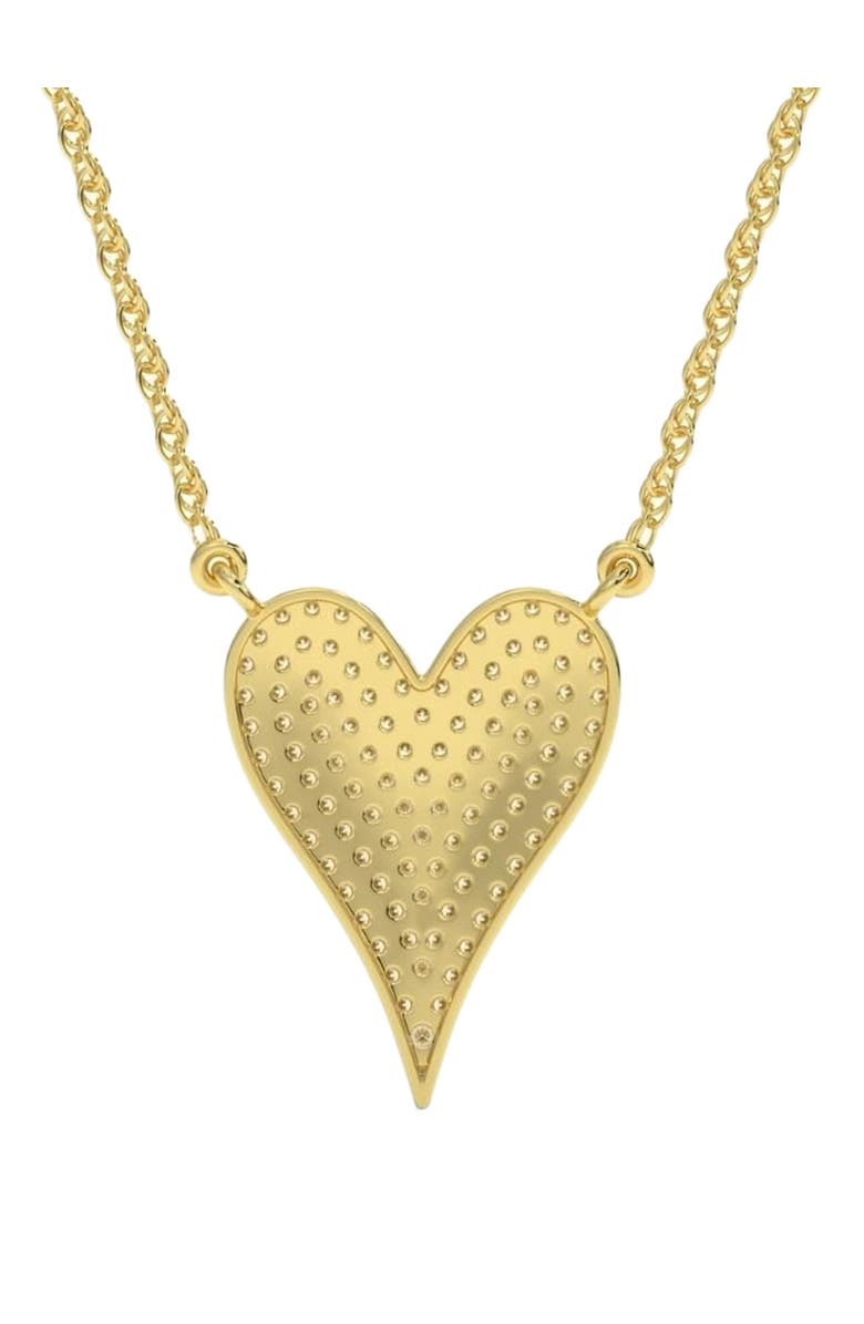 Bliss Diamond 1Ct Heart shape Natural Diamond Pave Pendant in or Gold Necklace, Alternate, color, 