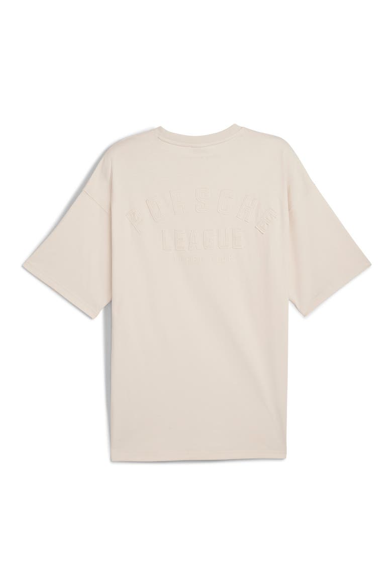 Porsche League Oversize Cotton T-Shirt, Alternate, color, ALPINE SNOW
