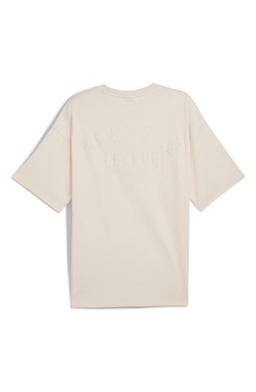 Puma Porsche League Oversize Cotton T-shirt In Neutral