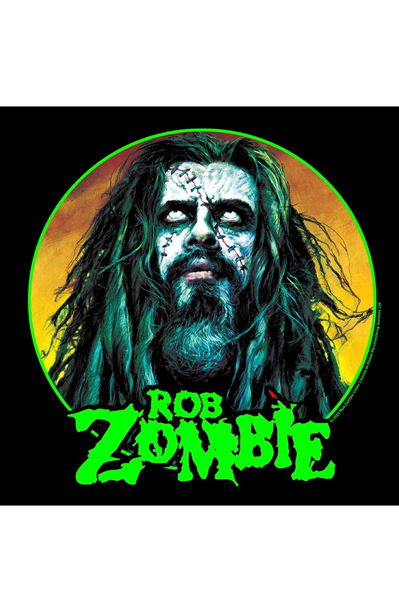 Rob Zombie Men's Rob Zombie Undead Face Logo Graphic T-Shirt, Alternate, color, Black