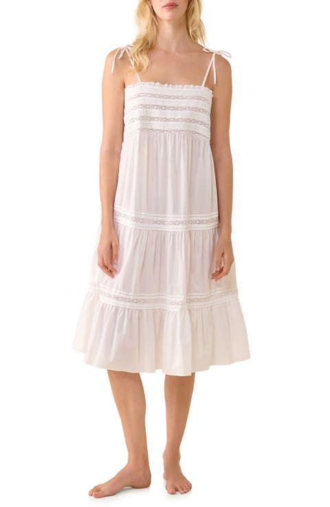 Sleeveless Cotton Ballet Nightgown