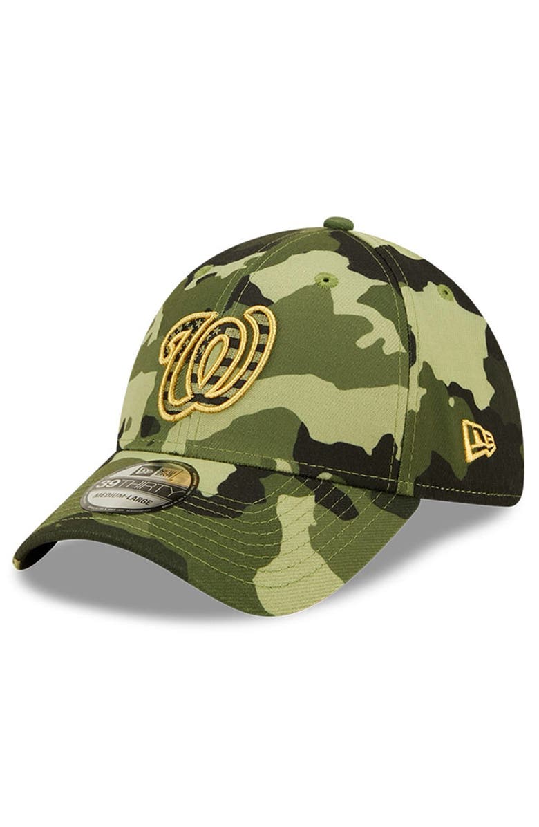 New Era Men's New Era Camo Washington Nationals 2022 Armed Forces Day 39THIRTY Flex Hat, Alternate, color, Camo