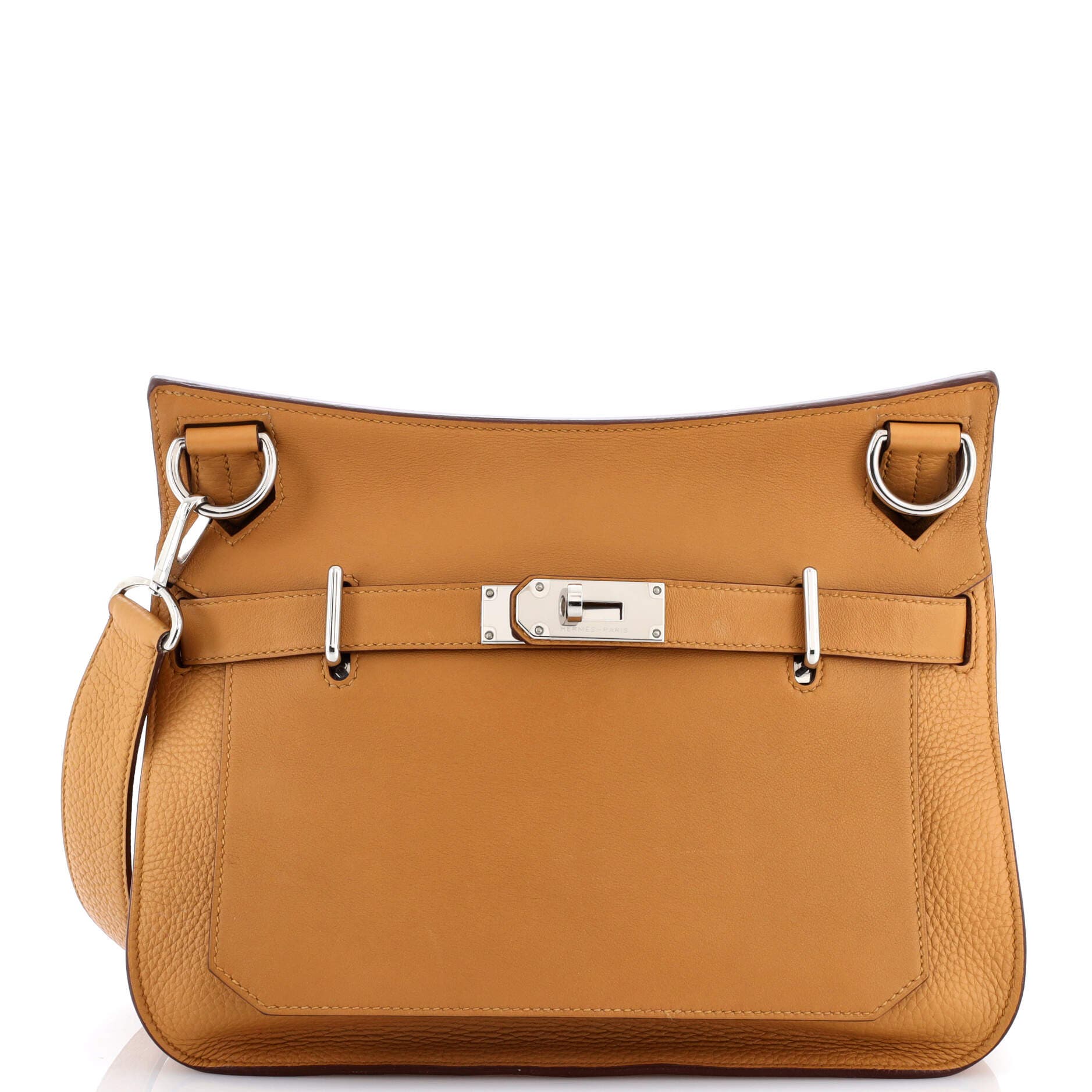 Pre-Owned Hermes Jypsiere Bag Bicolor Clemence and Swift 31, Main, color, 