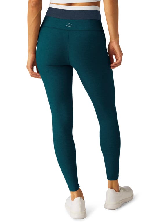 BEYOND YOGA BEYOND YOGA SPACE DYE HORIZON COLORBLOCK ANKLE LEGGINGS 