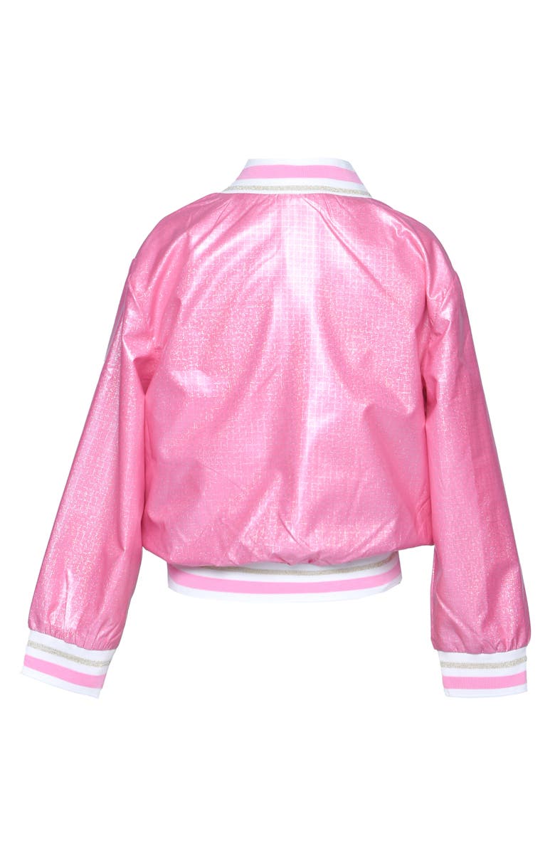 Baby Sara Kids' Love Appliqué Bomber Jacket, Alternate, color, Pink
