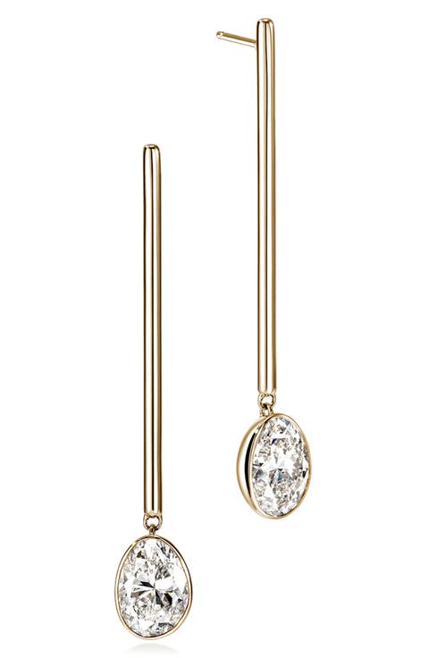 JH Lovestruck 14k Gold Lab Grown Diamond Drop Earrings
