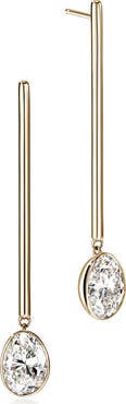 John Hardy JH Lovestruck 14k Gold Lab Grown Diamond Drop Earrings