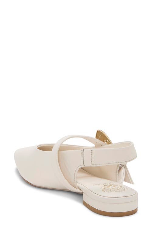 Vince Camuto Amoret Pointed Toe Slingback Flat In Neutral