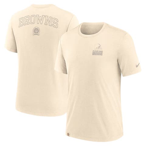 Men's Nike Cream Cleveland Browns Glory Tri-Blend T-Shirt