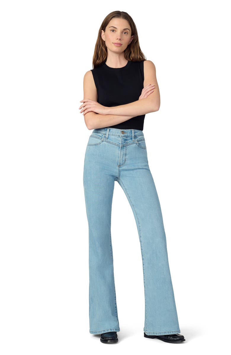 Joe's V-Yoke High Waist Flare Jeans, Alternate, color, Auckland