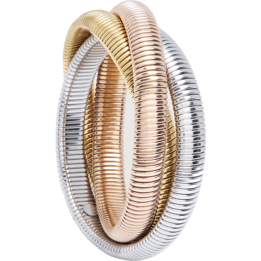 Saachi Stainless Steel Three Tone Coil Three Tone Coil In Multi
