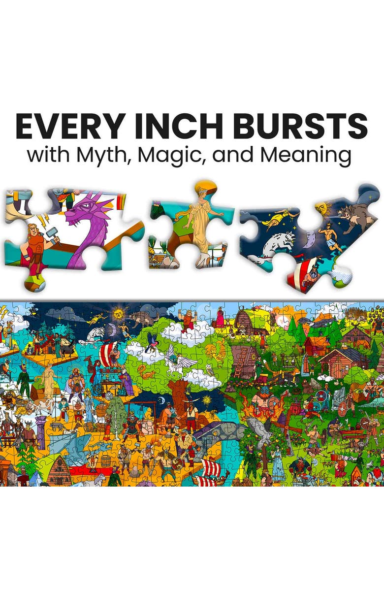 Quokka 1000 Piece Puzzle for Adults - Egyptian Gods, Greek Gods & Norse Gods, Alternate, color, Norse