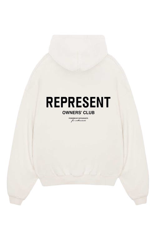 Represent Owners Club Hoodie In Flat White
