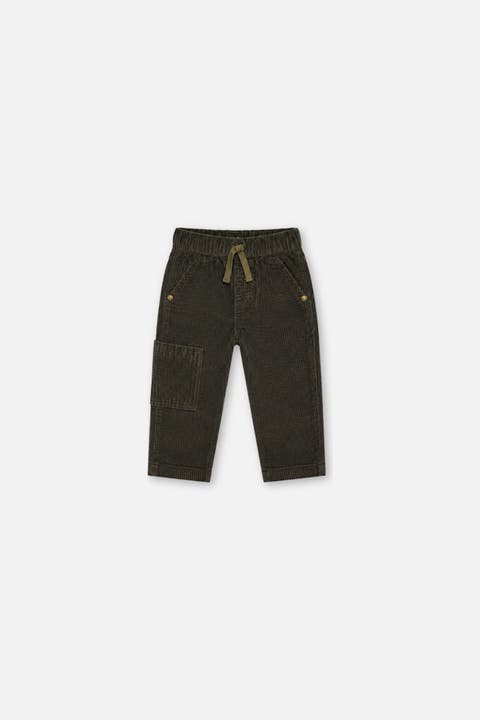 Stretch Corduroy Cargo Drawstring Pants (baby)