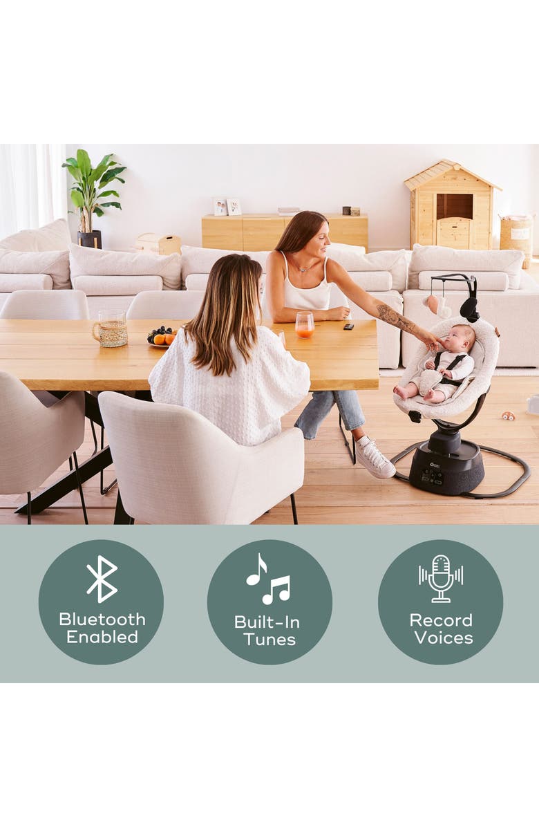 Babymoov Swoon Evolution Connect Smart Baby Swing, Alternate, color, 
