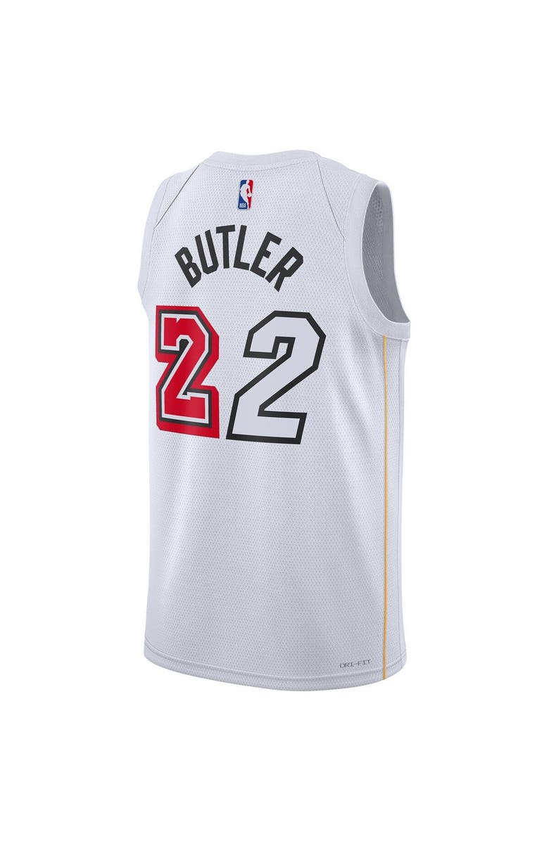 Nike Unisex Nike Jimmy Butler White Miami Heat 2022/23 Swingman Jersey - City Edition, Alternate, color, 