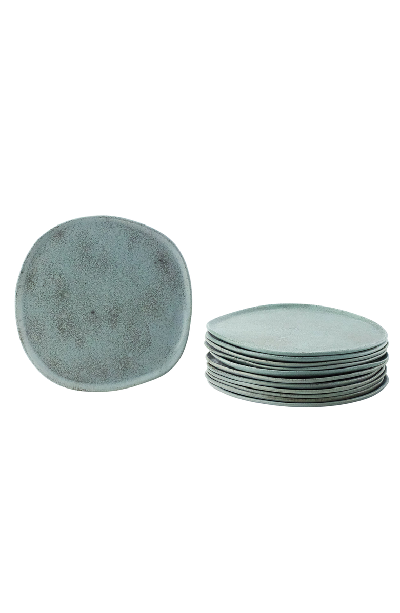 Haand Ripple Dinner Plate, Main, color, Concrete / Set Of 4