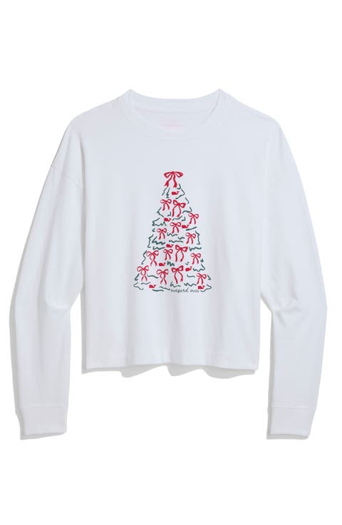 Graphic Cropped Long Sleeve T-shirt