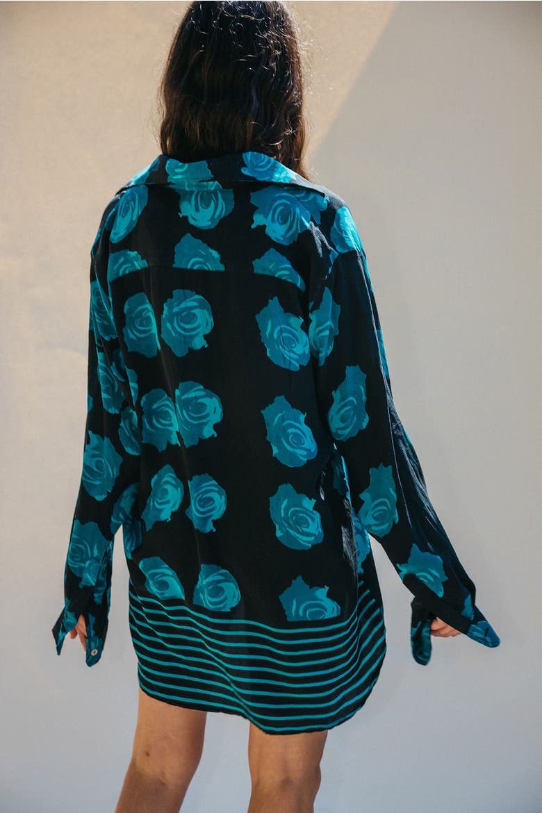 Boyfriend Shirt Pop, Alternate, color, Black