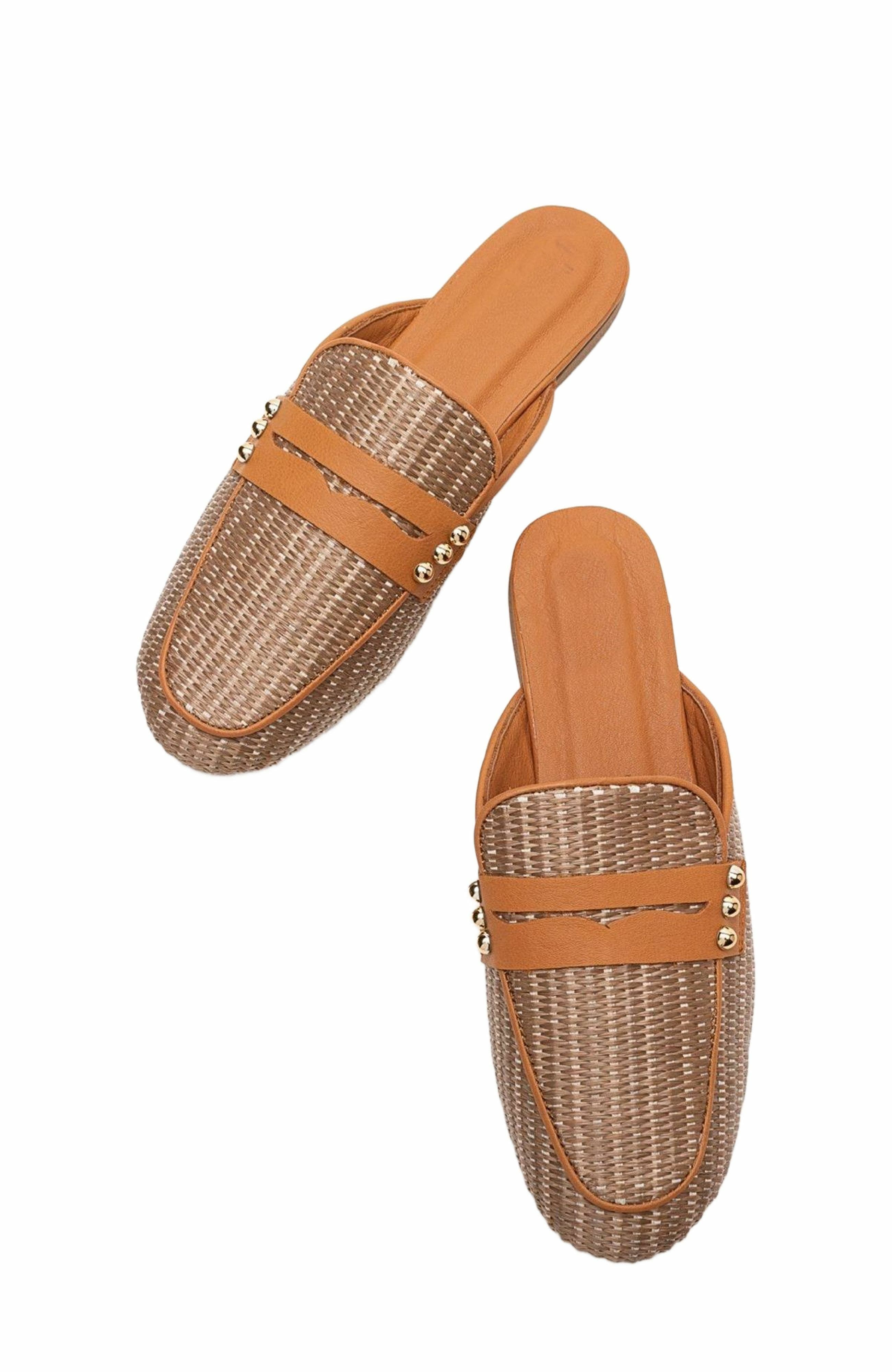 Forever & Always Shoes Patrizia Leather Mule, Alternate, color, Brown Leather