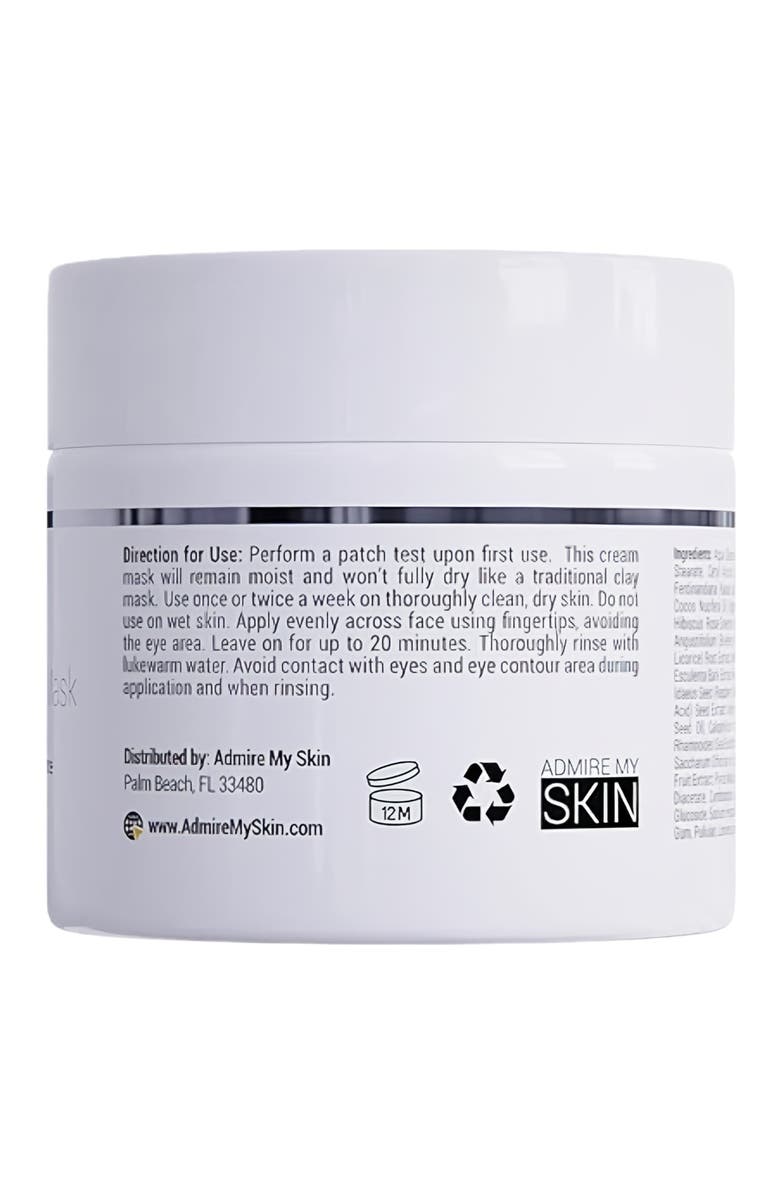 Admire My Skin Vitamin C Glow Mask for Brightening - Contains Glycolic and Lactic Acids, Alternate, color, Clear