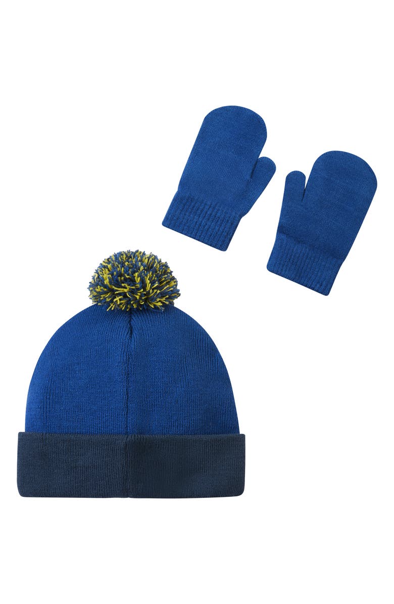 Andy & Evan Kids' SpongeBob<sup>®</sup> Beanie Hat & Mittens Set, Alternate, color, Bla