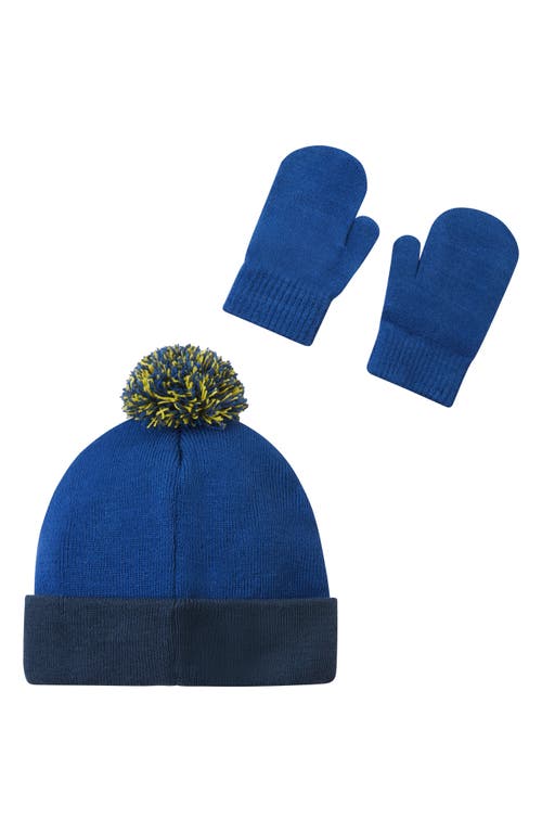 Shop Andy & Evan Kids' Spongebob® Beanie Hat & Mittens Set In Bla