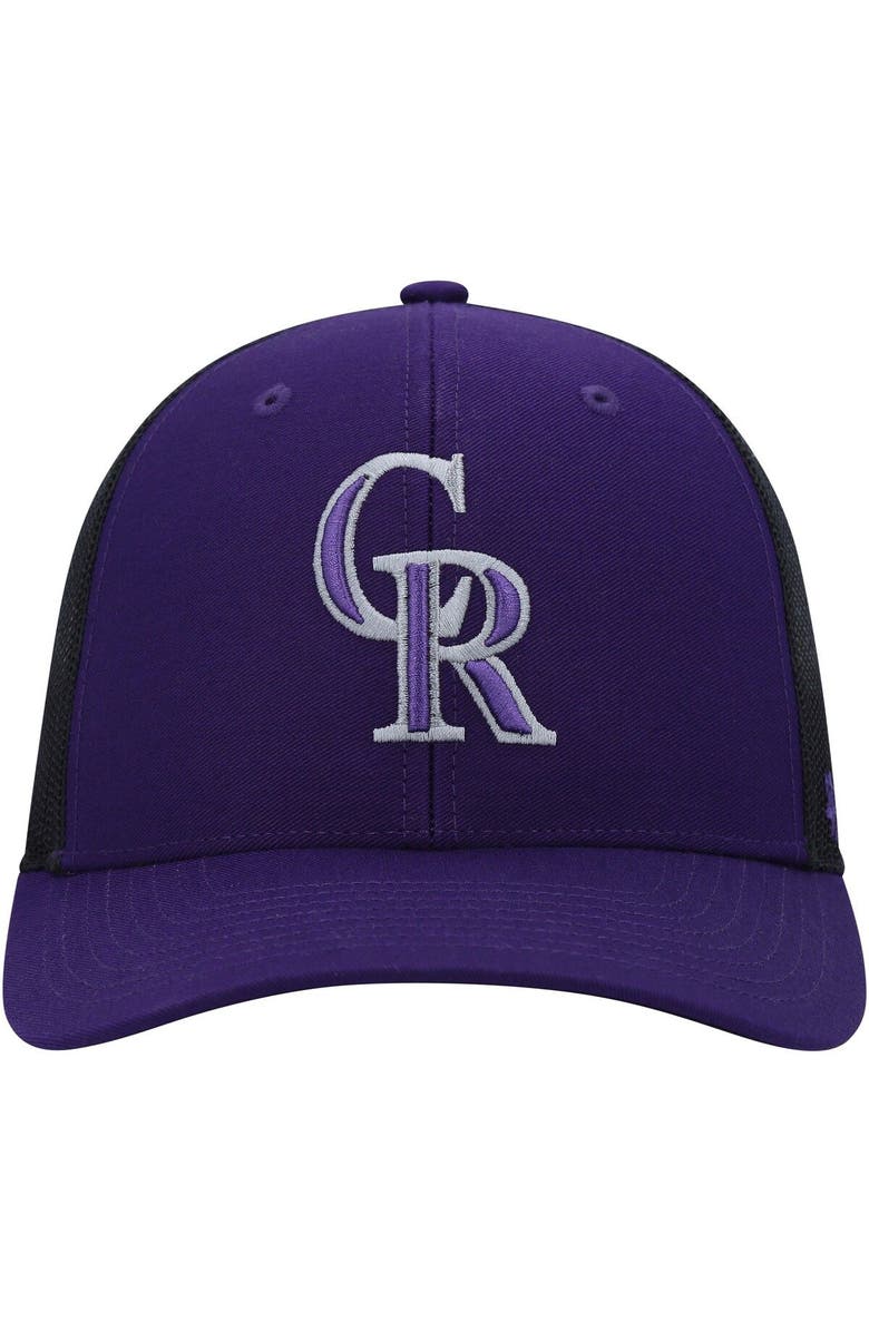 '47 Men's '47 Purple Colorado Rockies Secondary Trucker Snapback Hat, Alternate, color, 
