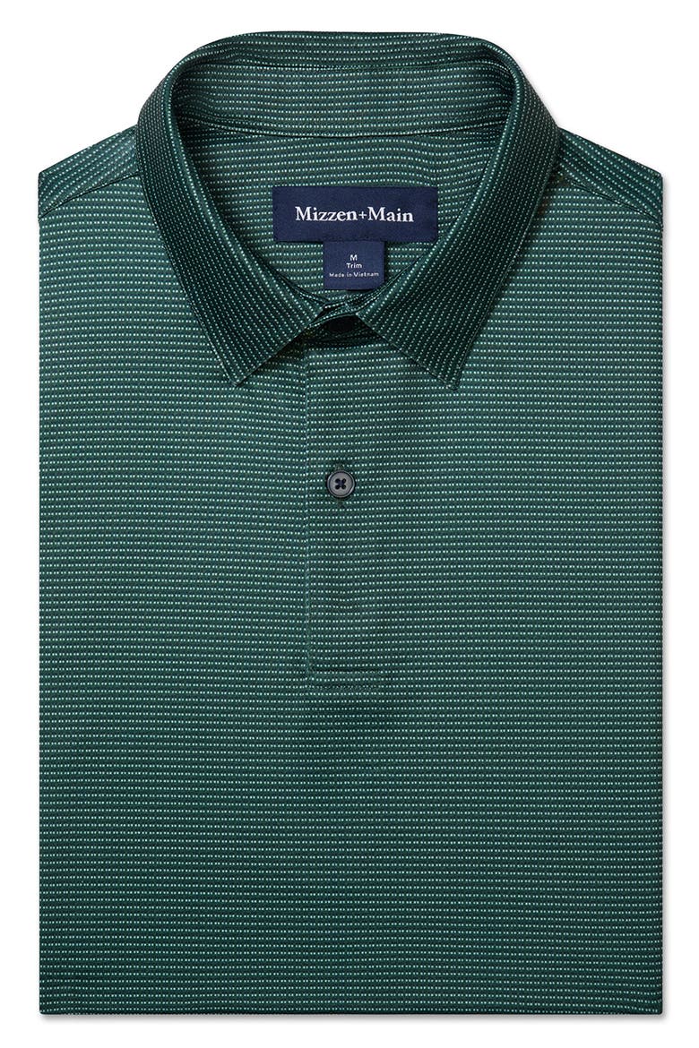Halyard Trim Fit Performance Polo, Alternate, color, PINE DROP SHADOW