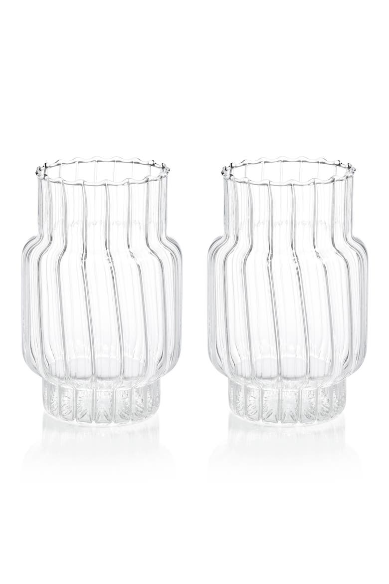 Mimo Set of 2 Glass Vases, Main, color, CLEAR