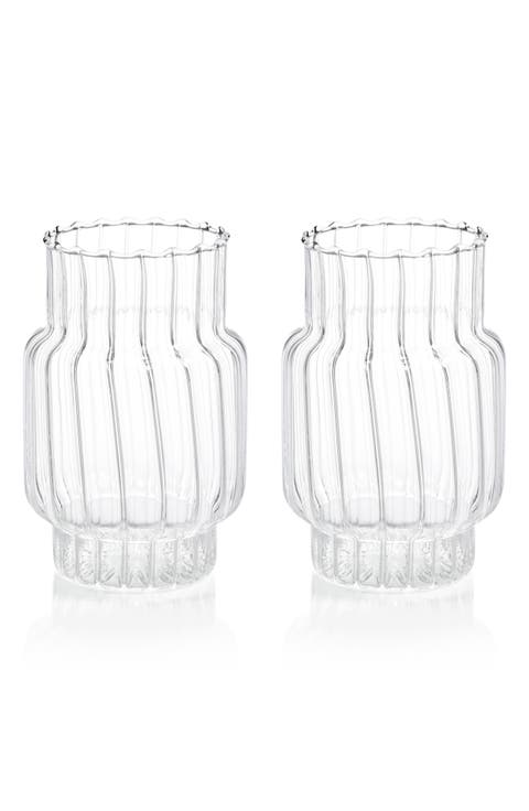 Mimo Set of 2 Glass Vases