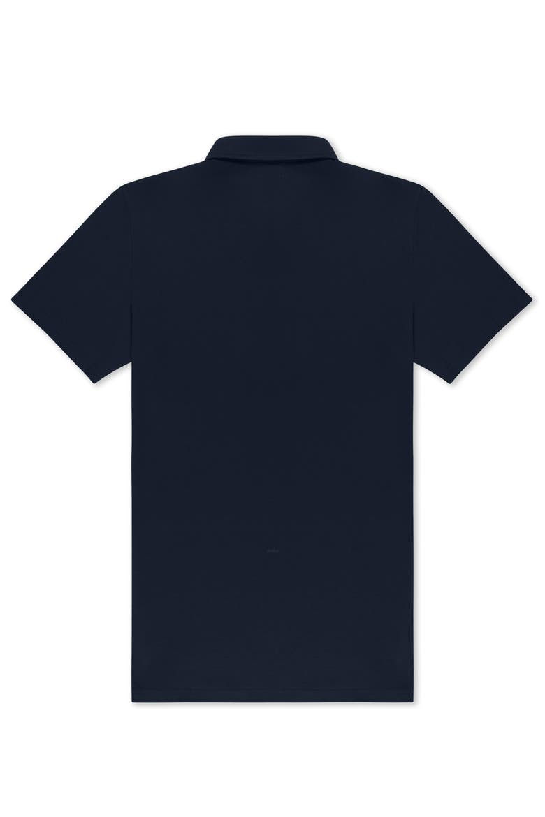 Ghost Midweight Short Sleeve Polo Shirt, Alternate, color, Navy